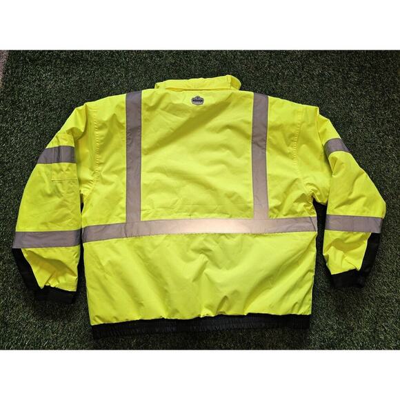 Be Tenacious Work Gear “GloWear” Men’s Winter Bomber Jacket Sz 4XL Ergodyne EUC - Picture 6 of 8